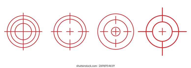 Ilustración vectorial de icono de objetivo. Vector de icono de objetivo. signo y símbolo de marketing objetivo EPS 10