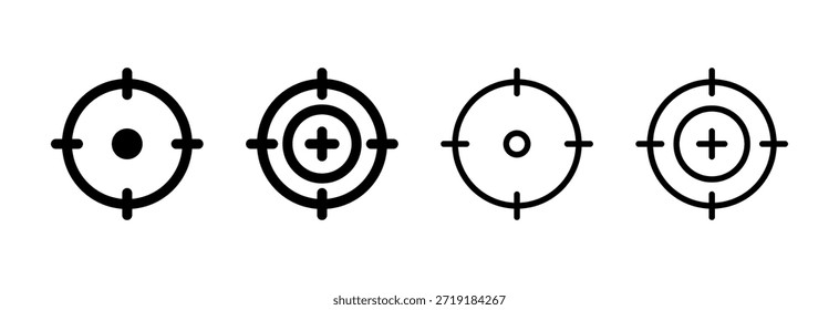 Zielsymbol, Vektorgrafik. Zielsymbol, Vektor. Zielmarketingzeichen und -symbol