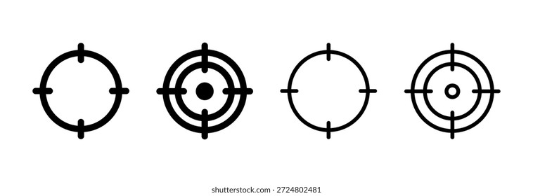 Zielsymbol, Vektorgrafik. Zielsymbol, Vektor. Zielmarketingzeichen und -symbol