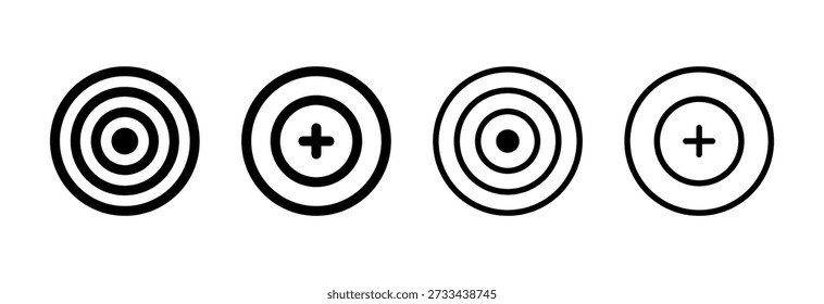 Target icon vector illustration. goal icon vector. target marketing sign and symbol