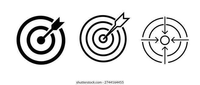 Target icon vector illustration. goal icon vector. target marketing sign and symbol .Vector illustration Eps 10 .