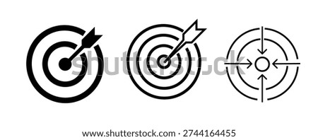 Target icon vector illustration. goal icon vector. target marketing sign and symbol .Vector illustration Eps 10 .