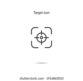 Target icon vector illustration graphic on background