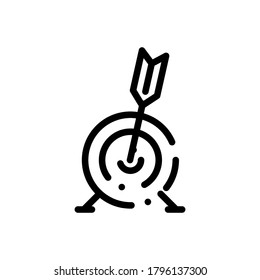 Target Icon  vector illustration isolated on white background