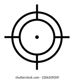 Target icon. Vector illustration isolated on white background
