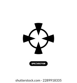 Target icon vector illustration logo template for many purpose. Isolated on white background.
