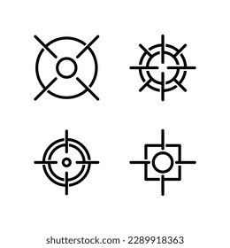 Target icon vector illustration logo template for many purpose. Isolated on white background.