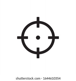 Target icon vector illustration on white background