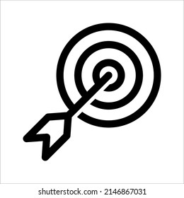 Target Icon vector illustration on white background. symbol for web site Computer and mobile vector.
