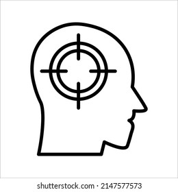Target Icon vector illustration on white background. symbol for web site Computer and mobile vector.