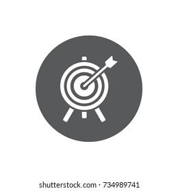 target icon. vector illustration on white background.