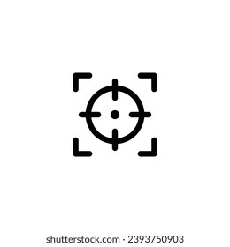 target icon vector illustration, outline icon for web, ui, and mobile apps