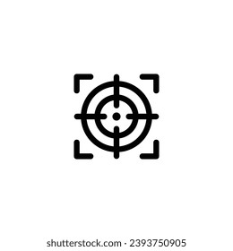 target icon vector illustration, outline icon for web, ui, and mobile apps