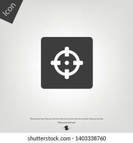 Target icon. Vector illustration sign