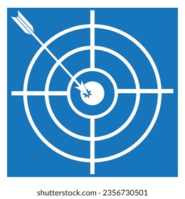 Target icon vector illustration symbol design