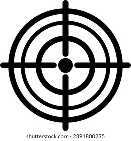 Zielsymbol für Vektorgrafik-Symbol für die Website 