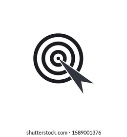 Target icon vector illustration template