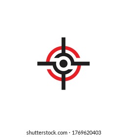 Target icon vector illustration template