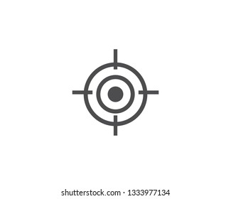Target icon vector ilustration template
