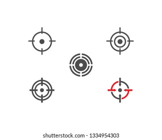 Target icon vector ilustration template