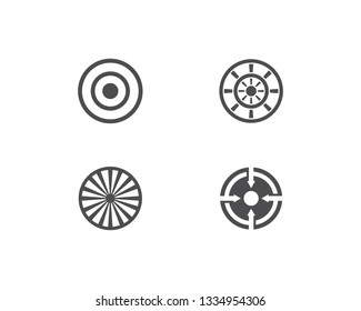 Target icon vector ilustration template
