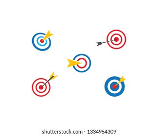 Target icon vector ilustration template