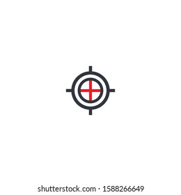 Target icon vector ilustration template