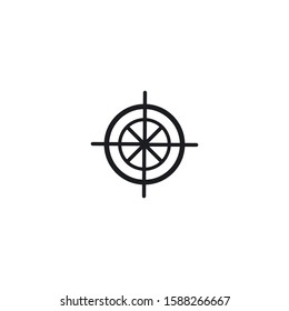 Target icon vector ilustration template