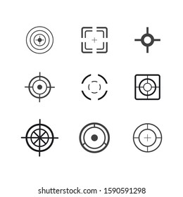 Target icon vector ilustration template