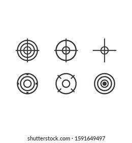 Target icon vector ilustration template