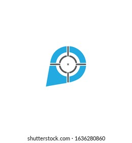 Target icon vector ilustration template
