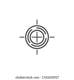Target icon vector ilustration template