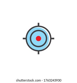 Target icon vector ilustration template