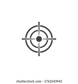 Plantilla de ilustración vectorial de icono de destino