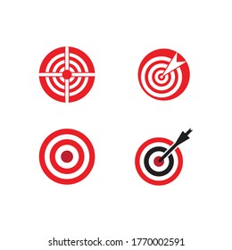 Target icon vector ilustration template