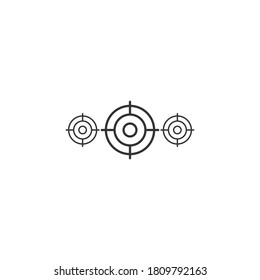 Target icon vector ilustration template