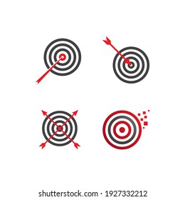 Target icon vector ilustration template