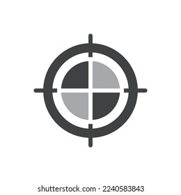 Plantilla de ilustración vectorial de icono de destino