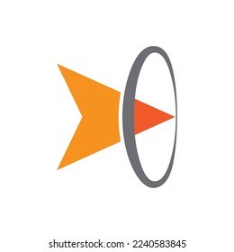 Plantilla de ilustración vectorial de icono de destino
