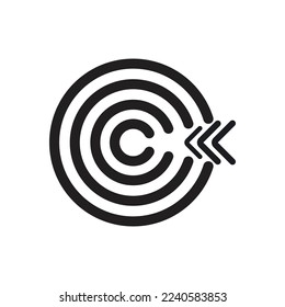 Target icon vector ilustration template