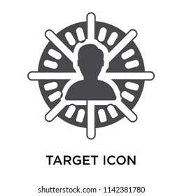 Target icon vector isolated on white background for your web and mobile app design, Target logo concept