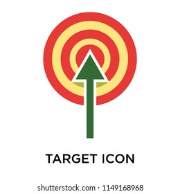 Target icon vector isolated on white background for your web and mobile app design, Target logo concept