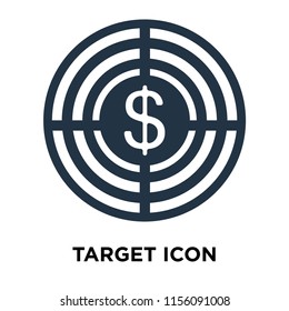Target icon vector isolated on white background, Target transparent sign