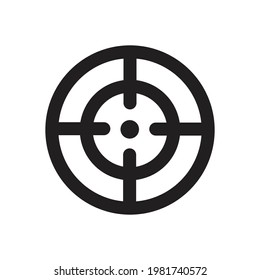 icono de destino, vector aislado en fondo blanco para diseño de web y aplicación ui, elemento de diseño.