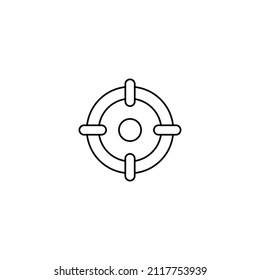 icono de destino, vector aislado en fondo blanco para diseño de web y aplicación ui, elemento de diseño.
Icono de destino con sombra aislada en fondo blanco, ilustración vectorial para diseño web