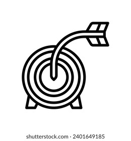 icono de destino. icono de línea vectorial para tu sitio web, móvil, presentación y diseño de logotipo.