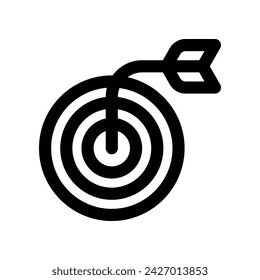 target icon. vector line icon for your website, mobile, presentation, and logo design.