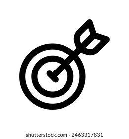 target icon. vector line icon for your website, mobile, presentation, and logo design.