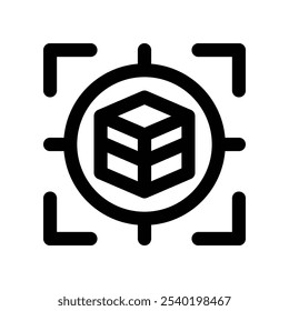 ícone de destino. ícone de linha de vetor para seu design de site, celular, apresentação e logotipo.
