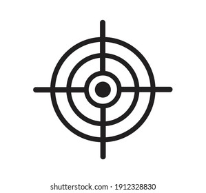 Target Icon Vector Logo Design Illustration